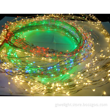 LED Tree Copper String Light with Adapter 100PCS LEDs 300PCS
